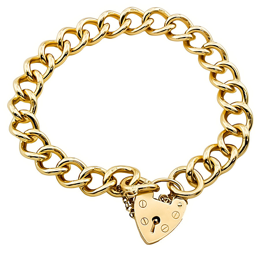 9ct Gold 31.2g 8 inch Curb Bracelet